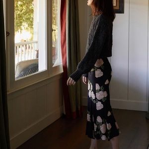 Christy Dawn//Alma Skirt//Petal Noir//XS